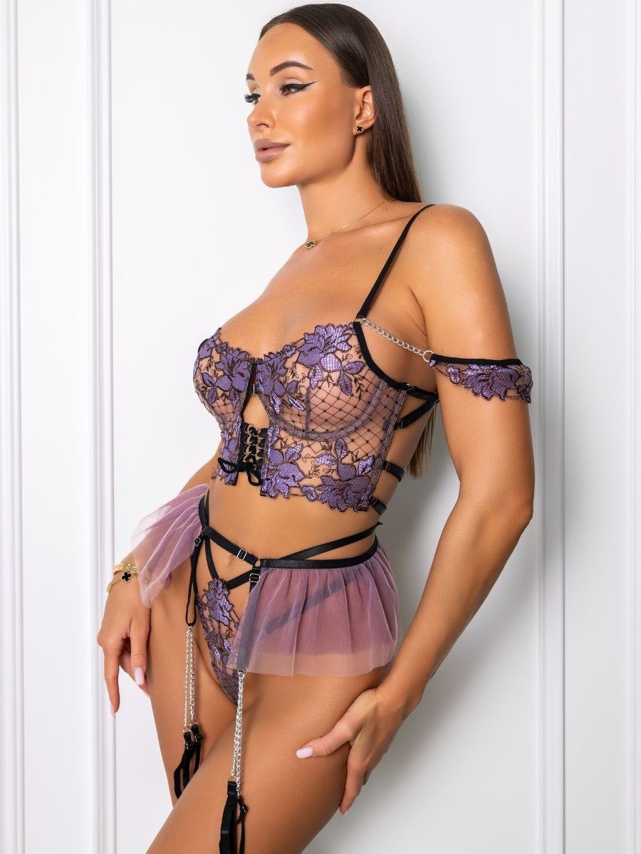 Ensemble de Lingerie Féline