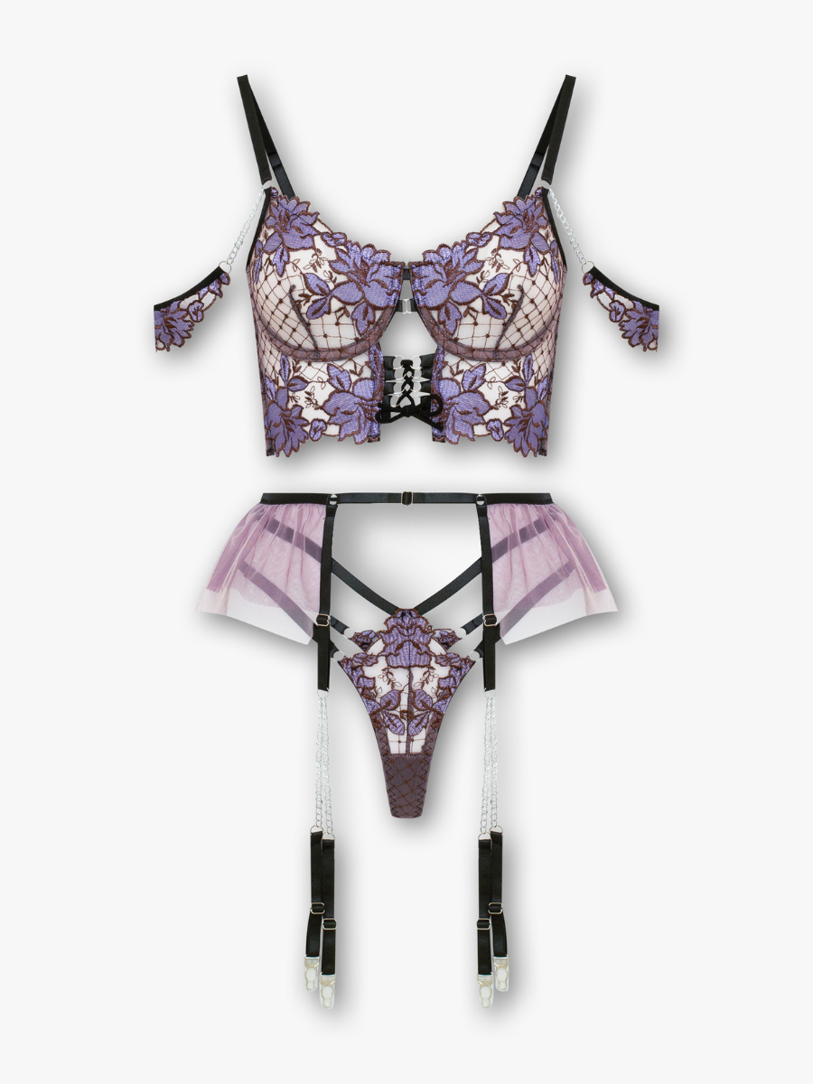 Ensemble de Lingerie Féline
